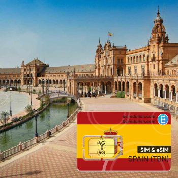 Sim Du Lịch Tây Ban Nha 15 Ngày Tốc Độ Cao (Spain)